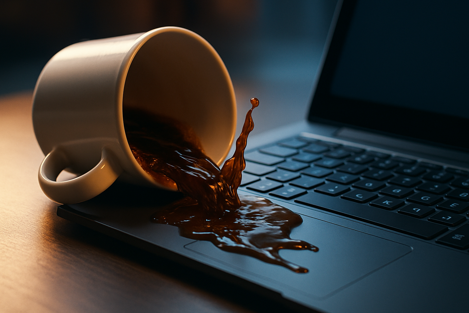 Spilled coffee on your keyboard? Do this in the next 5 min
