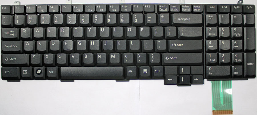 Fujitsu LifeBook N6410 Keyboard