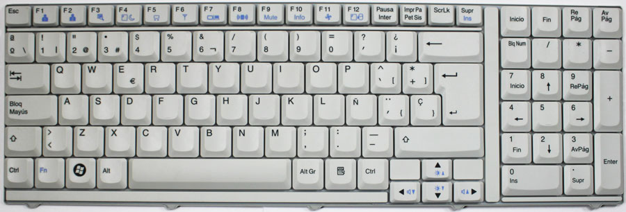 LG R Series R700 Keyboard
