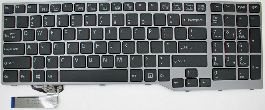 Fujitsu LifeBook A557 Keyboard