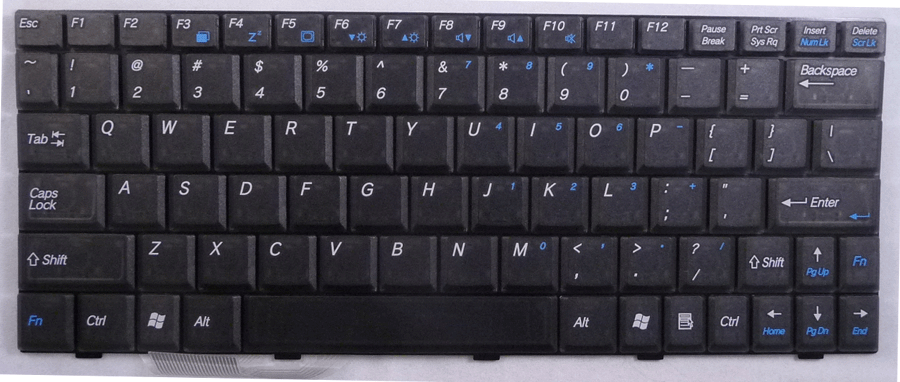 Averatec 2000 Series AV2260-EY1 Keyboard