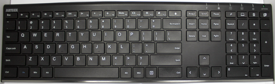 ARTECK Universal Stainless Steel Keyboard HW192 Keyboard