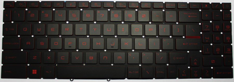 MSI Sword 17 A11SC (Red Backlit) Keyboard