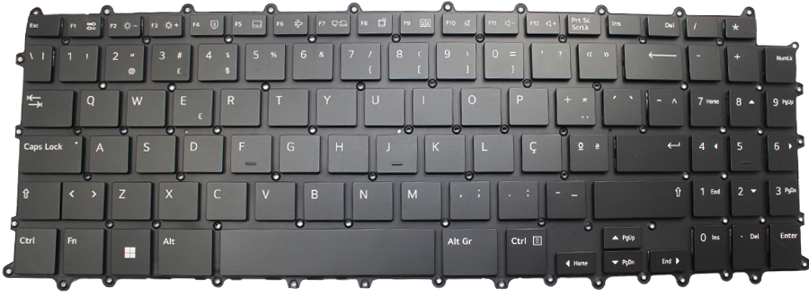 LG Gram 16Z90Q Keyboard