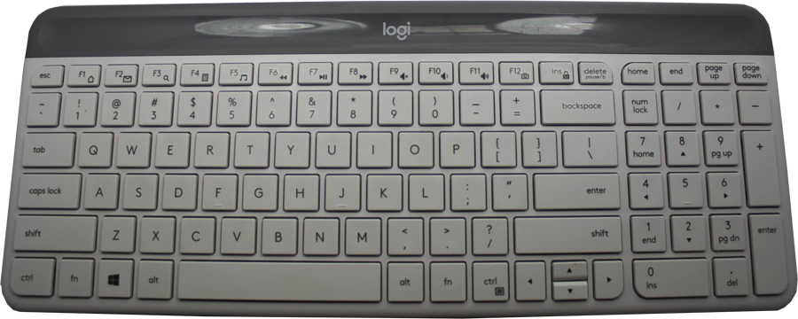 Logitech Slim Wireless Keyboard K470 (White) Keyboard