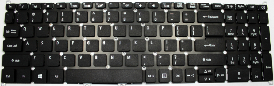 Acer Aspire 7 A715-75G-517Y keyboard layout