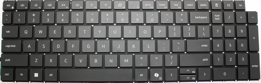 Dell 16 DC16255 (Black) Keyboard