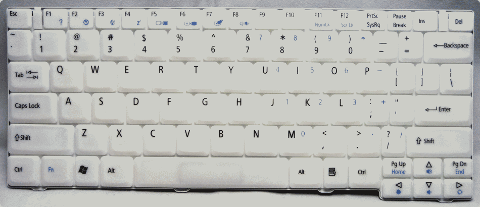 Acer Travelmate ZH2A Keyboard