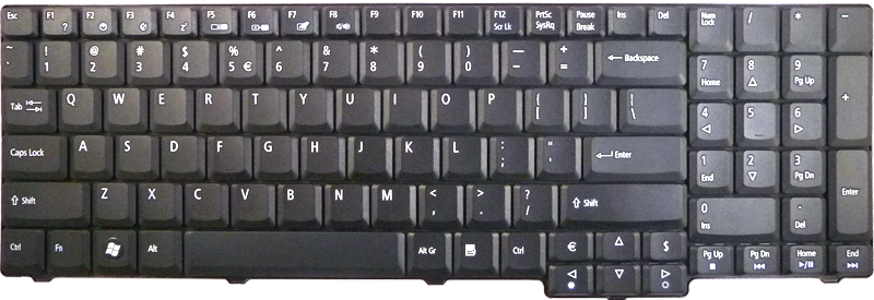Acer Aspire 5635zg Keyboard