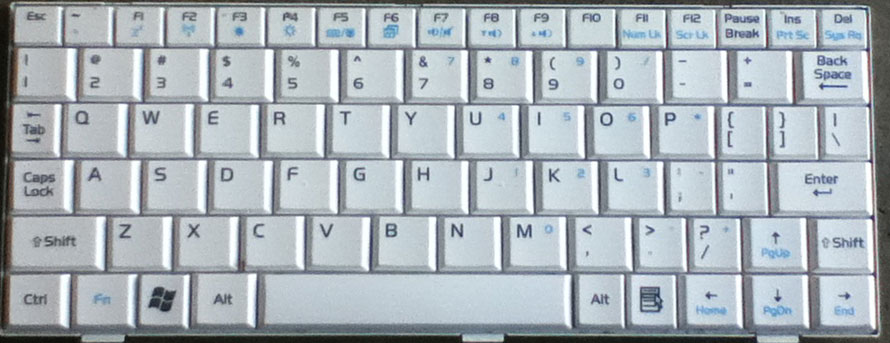 Asus EEE PC V072462AS2 Keyboard
